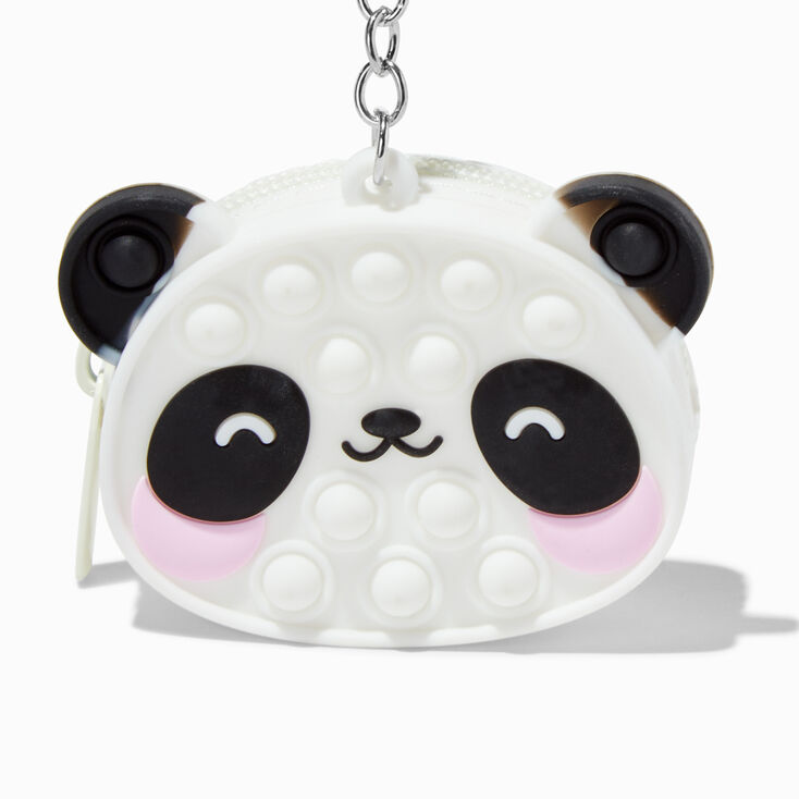 Popper Panda Mini Jelly Coin Purse Keyring,