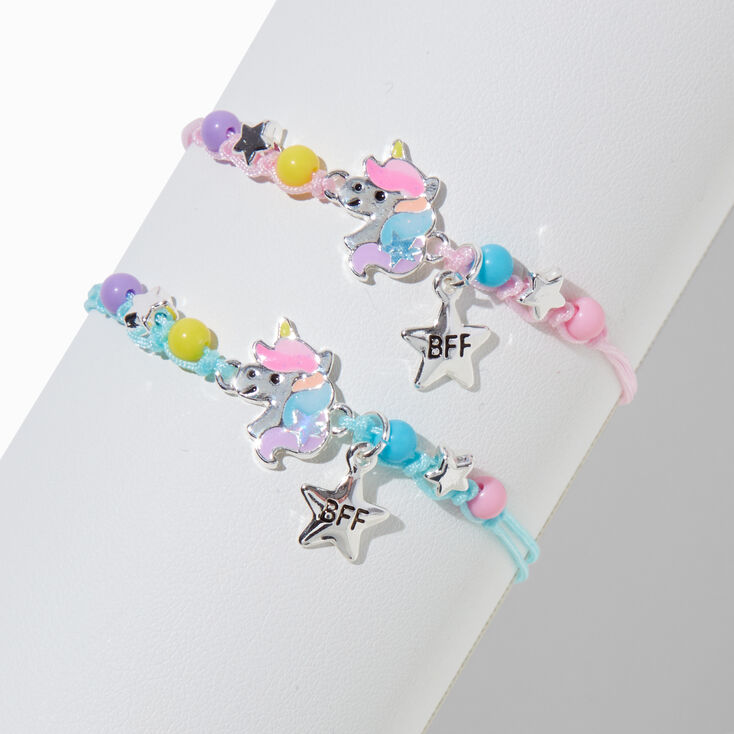 Best Friends Glow-In-The-Dark Unicorn Multi-Strand Bracelets - 2 Pack,