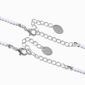 Best Friends Hibiscus Turtle BFF Beaded Choker Necklaces - 2 Pack,