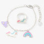 Claire&#39;s Club Unicorns and Rainbows Jewelry Set - 3 Pack,