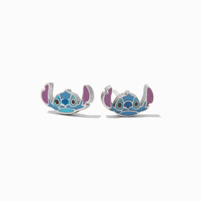 Kit de piercing pour les oreilles avec clous d&rsquo;oreilles en acier inoxydable en exclusivit&eacute; chez Claire&rsquo;s Stitch Disney avec solution de soin pour les oreilles,