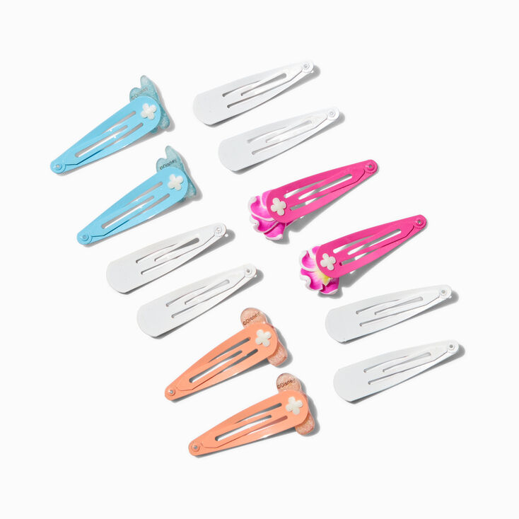 Disney Moana 2 Glitter Snap Hair Clips - 12 Pack,
