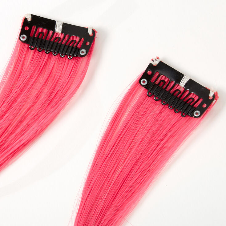 Sky Brown&trade; Turquoise &amp; Pink Ombre Faux Hair Clip In Extensions - 2 Pack,