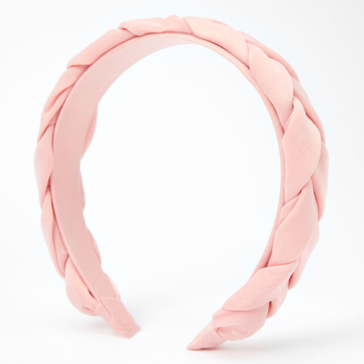 Claire's Serre-tête tressé - Rose tendre
