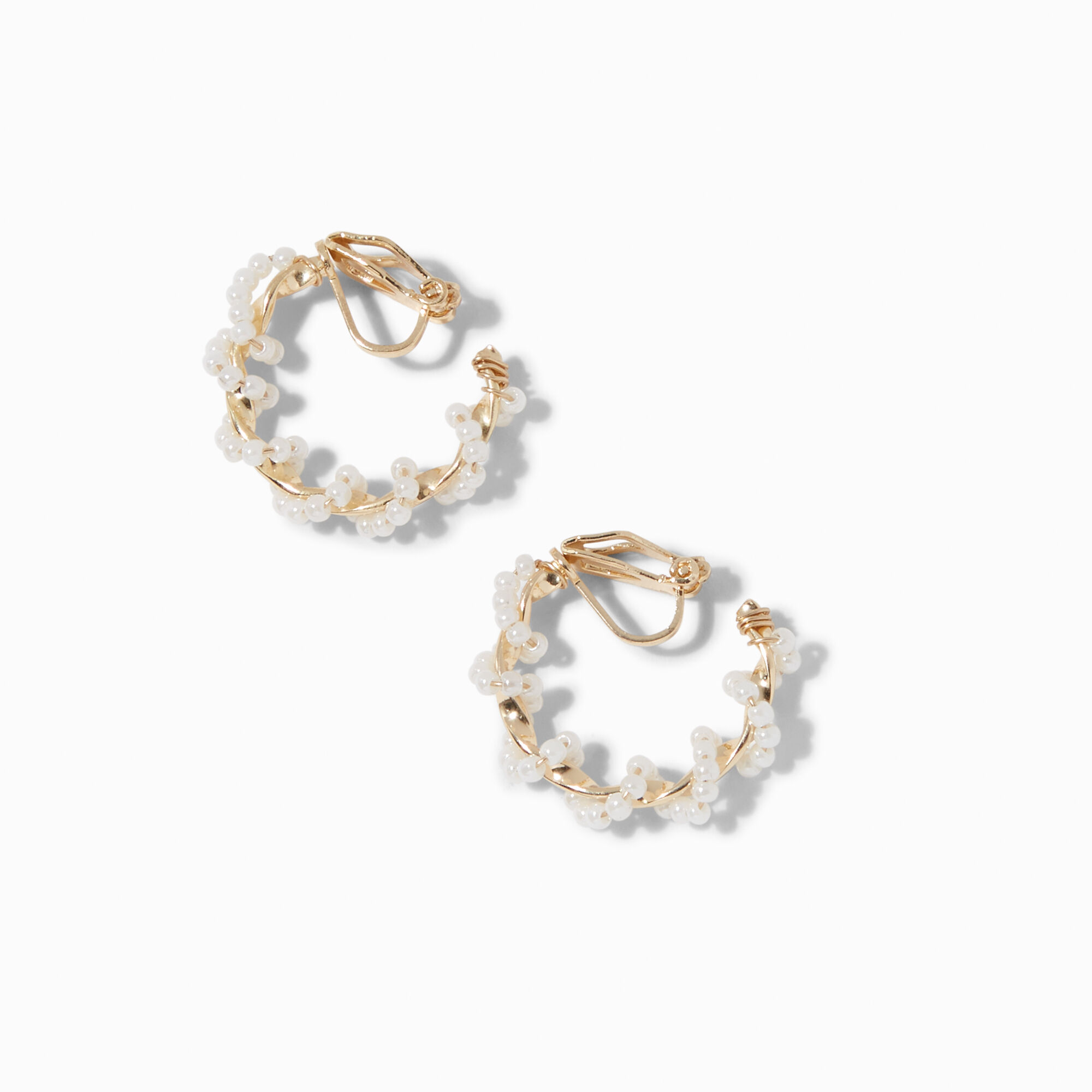 Claire's clip on hoop earrings best sale