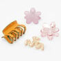 Lilac Floral Hair Claws - 4 Pack,