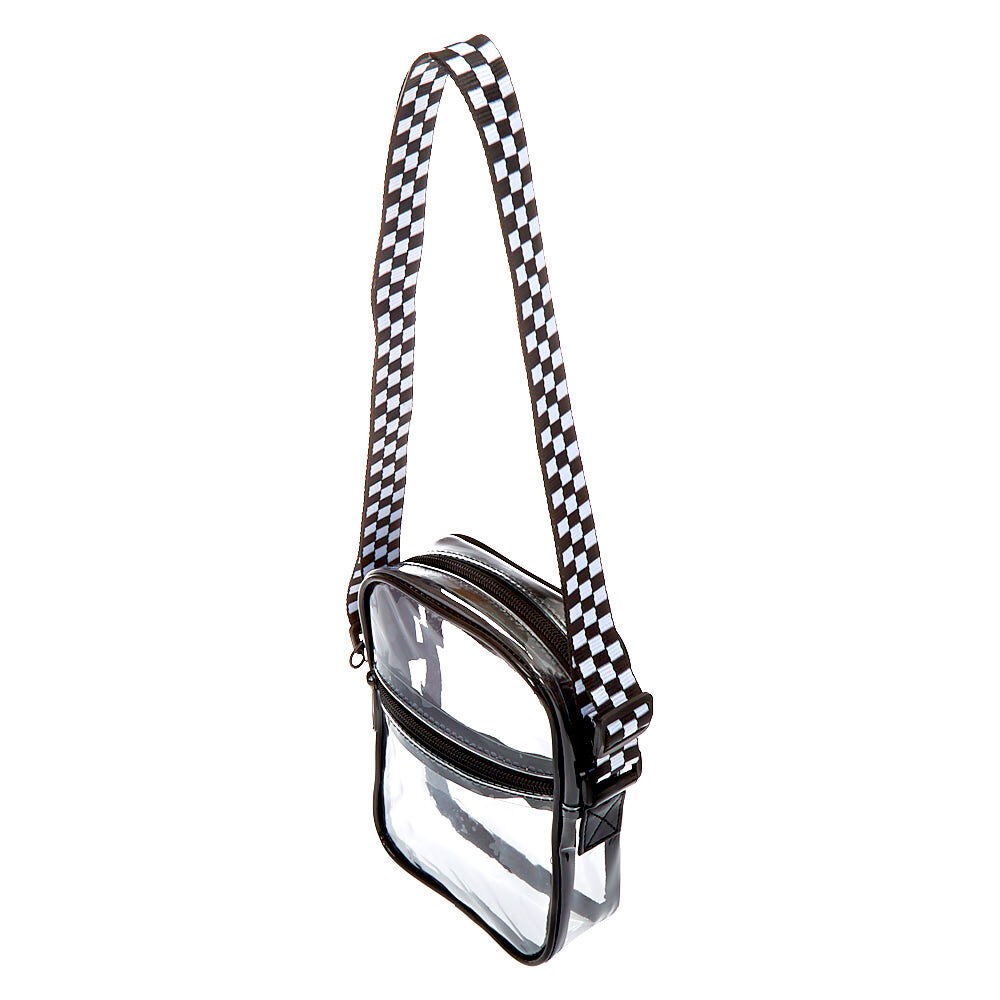 black clear crossbody bag