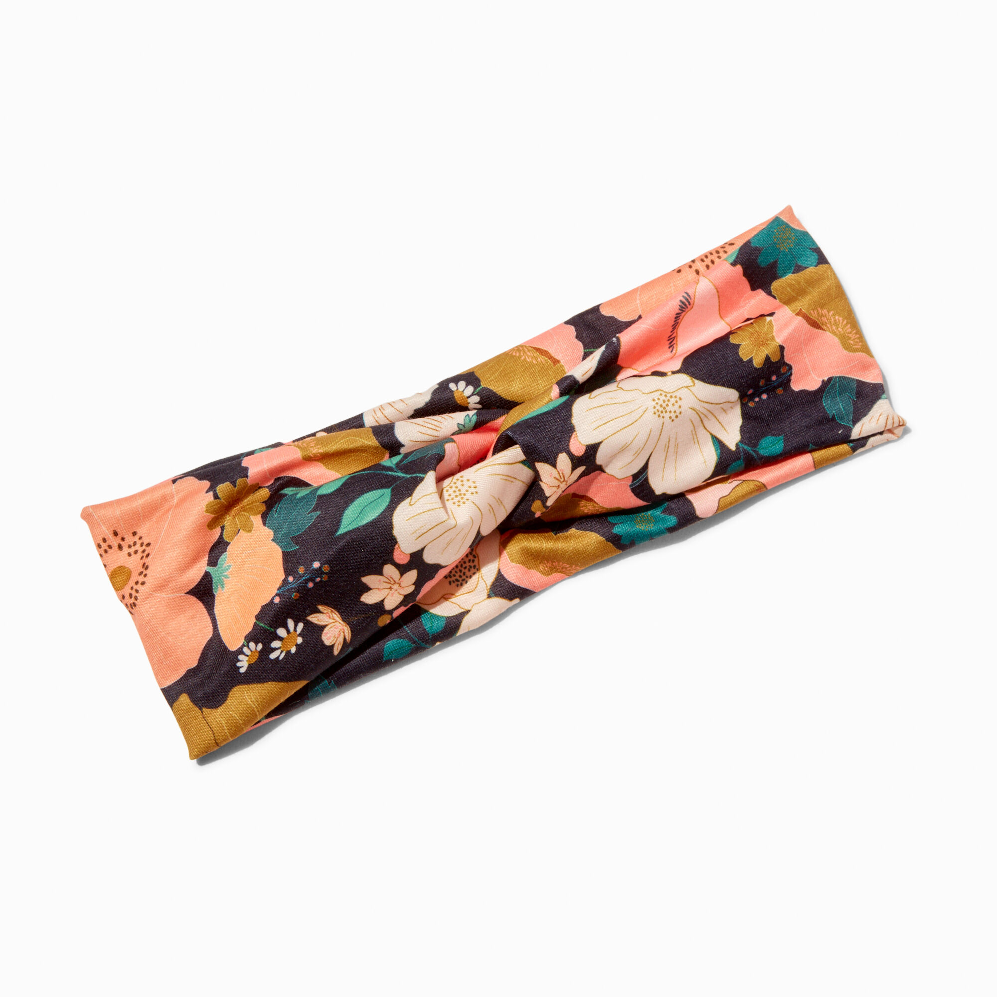 Bandeau torsadé imprimé fleurs,