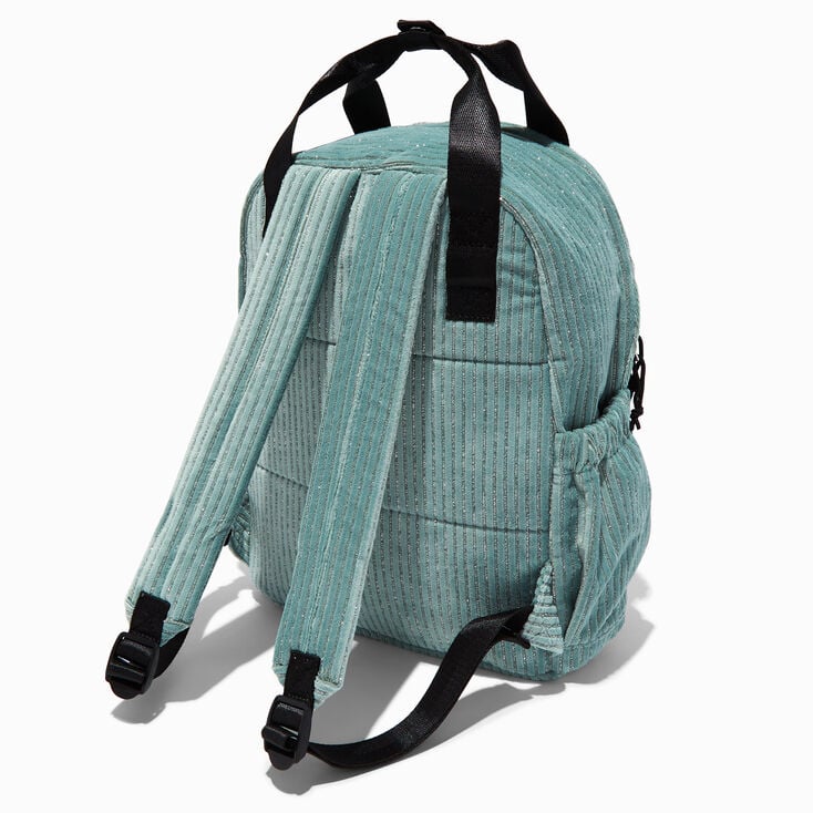 Green Corduroy Backpack,