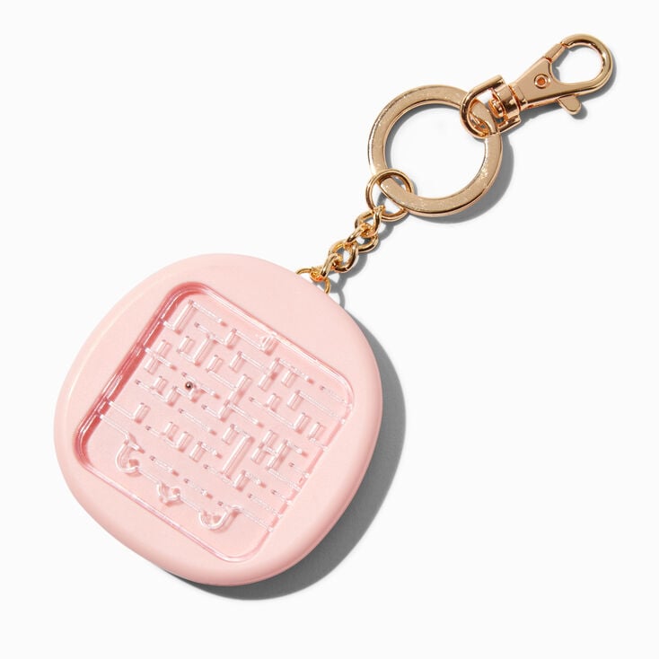Pink Maze Game Keychain