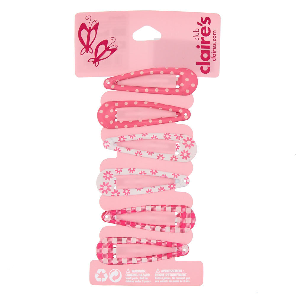 hair clips pink