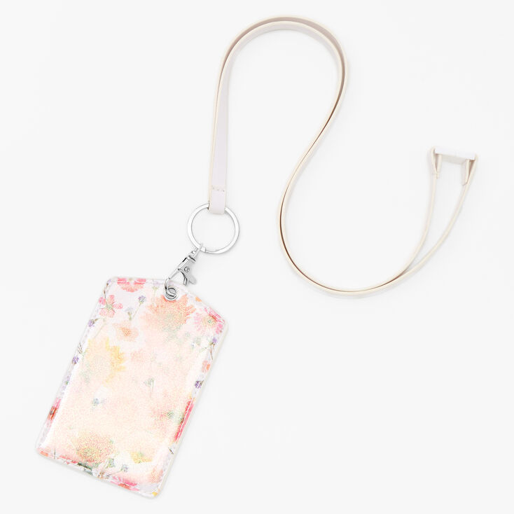 Pressed Flowers Lanyard - Pink,