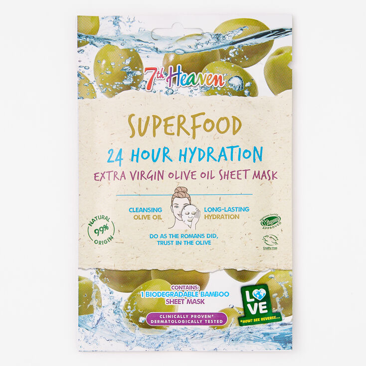 Claire's Masque en feuille à l’huile d’olive extra-vierge Superfood 7th Heaven
