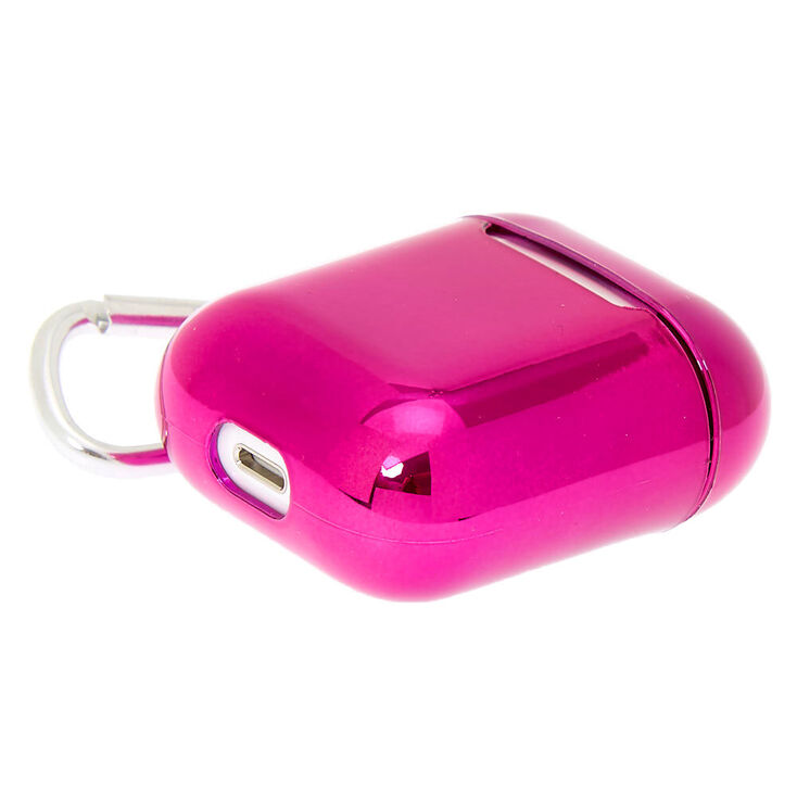 Metallic Magenta Earbud Case Cover - Compatible With Apple AirPods,