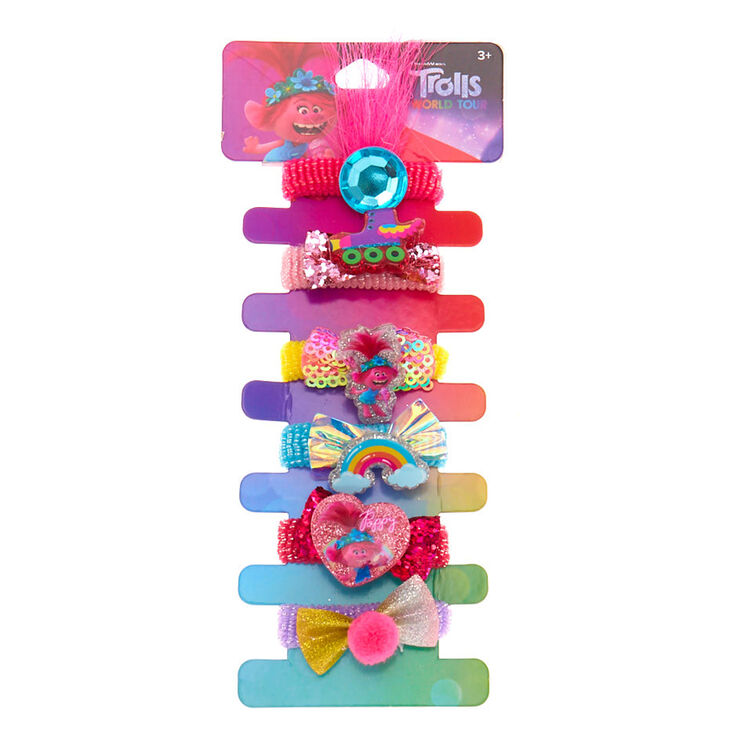 Trolls World Tour Hair Ties - 6 Pack,
