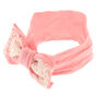 Claire&#39;s Club Lace Bow Headwrap - Pink,