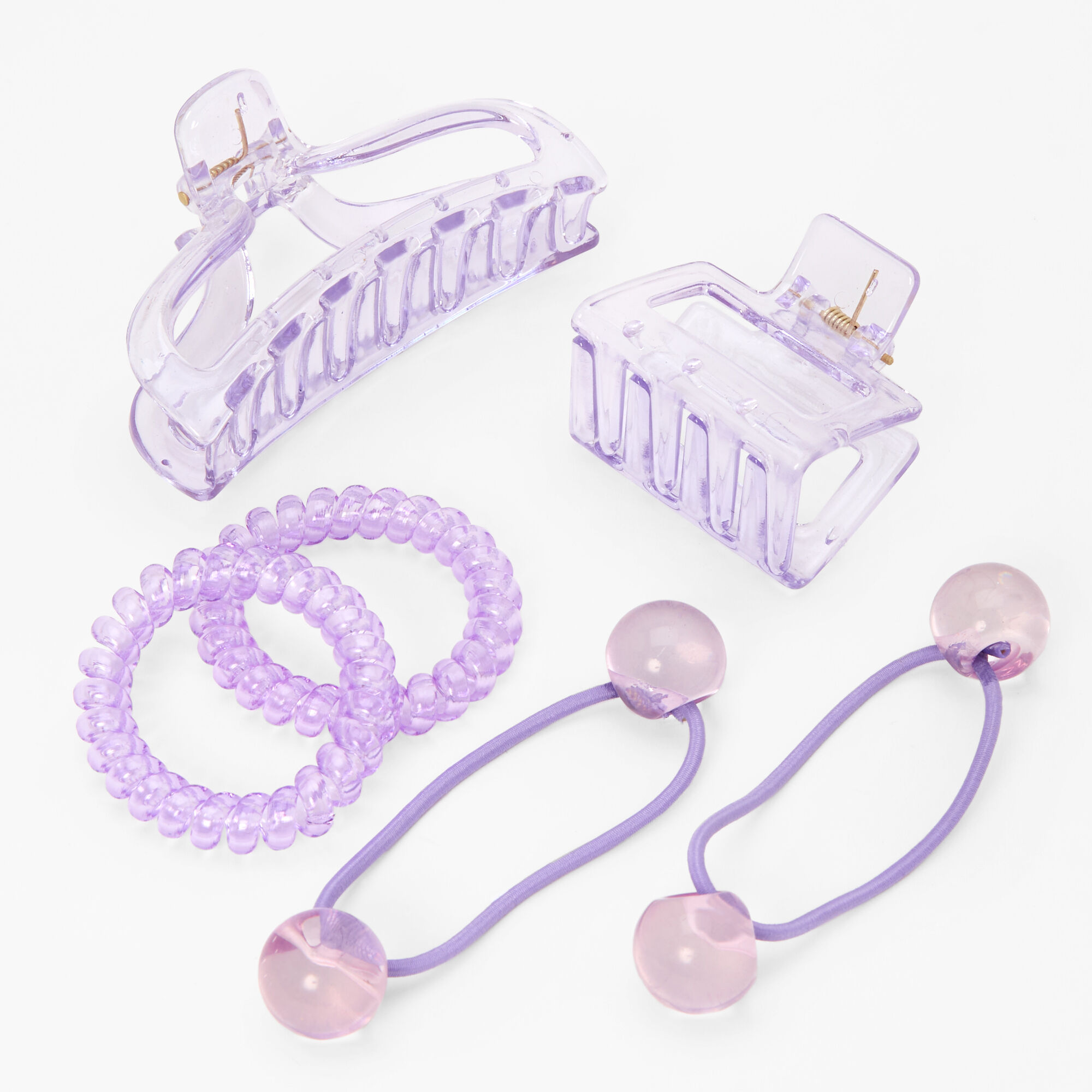 Lot de pinces à cheveux lilas monochromes - Lot de 4,