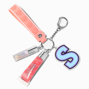 Initial Varsity Lip Gloss Keychain - S,