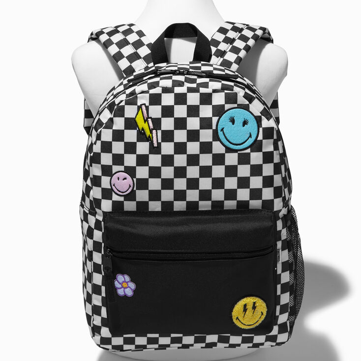 Smiley World&reg; Checkered Backpack,