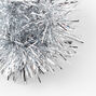 Medium Tinsel Hair Scrunchie - Silver,