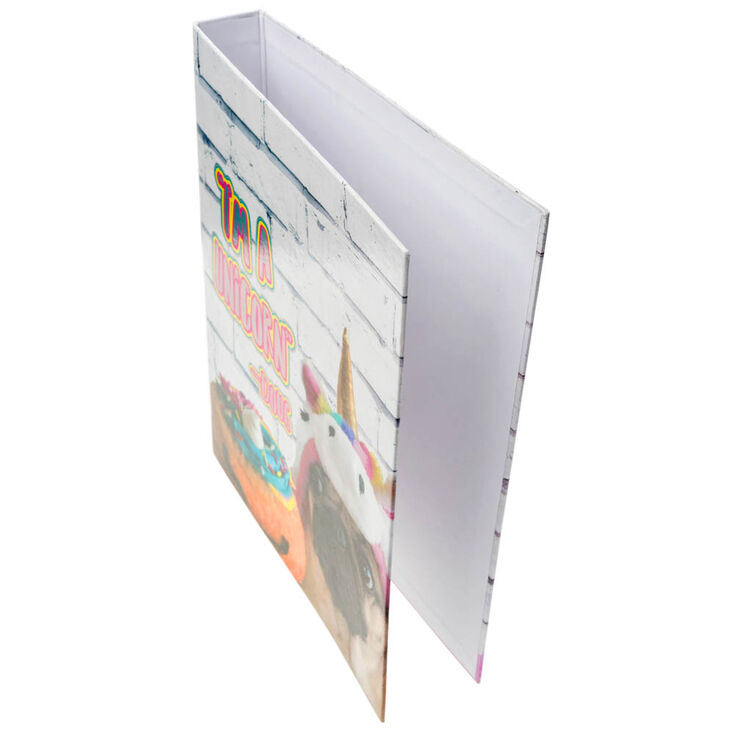 Doug The Pug&reg; Unicorn A4 Ring Binder - White,