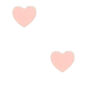 Heart Stud Earrings - Pink,