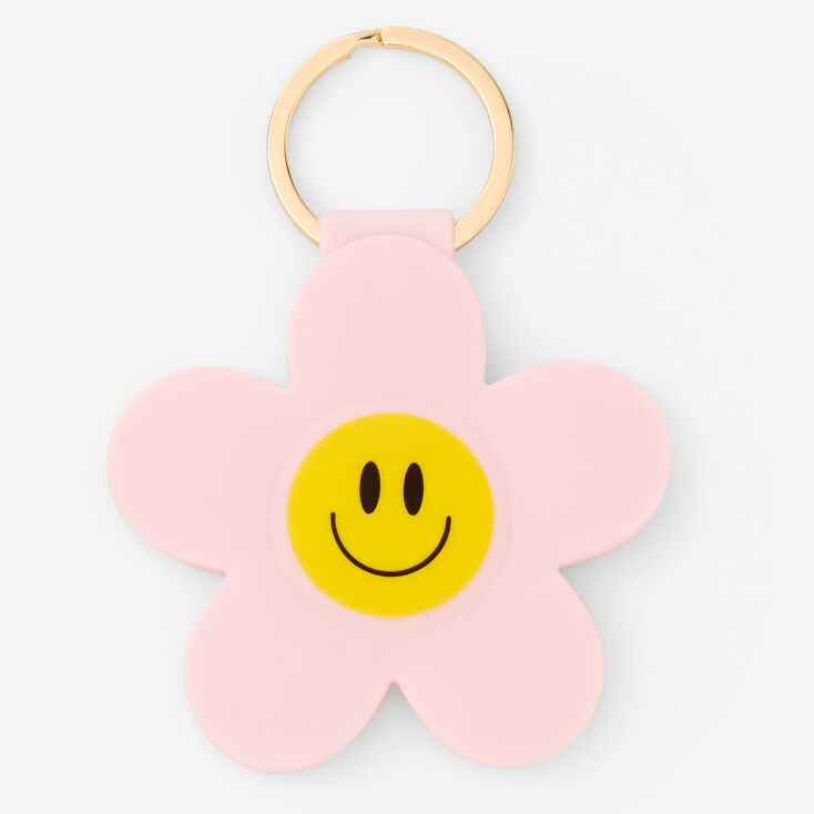 Happy Daisy Tracker Holder Keychain - Compatible with Apple AirTag&amp;reg;,