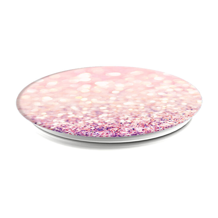 PopSocket &agrave; paillettes rose tendre,