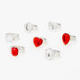 Claire&#39;s Club Silver Holiday Gemstone Rings - 7 Pack,