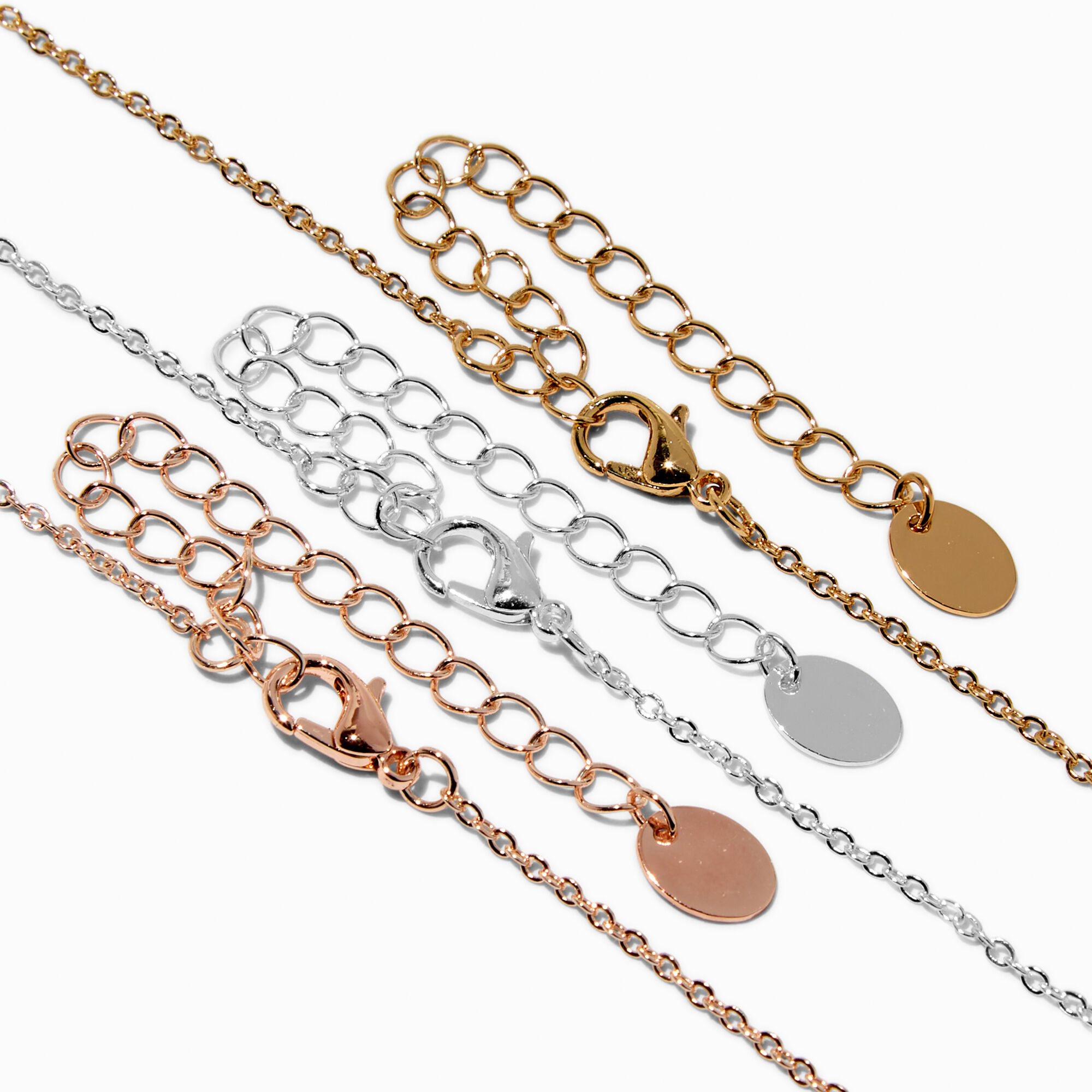 Colliers à pendentif papillon en métaux mixtes - Lot de 3,