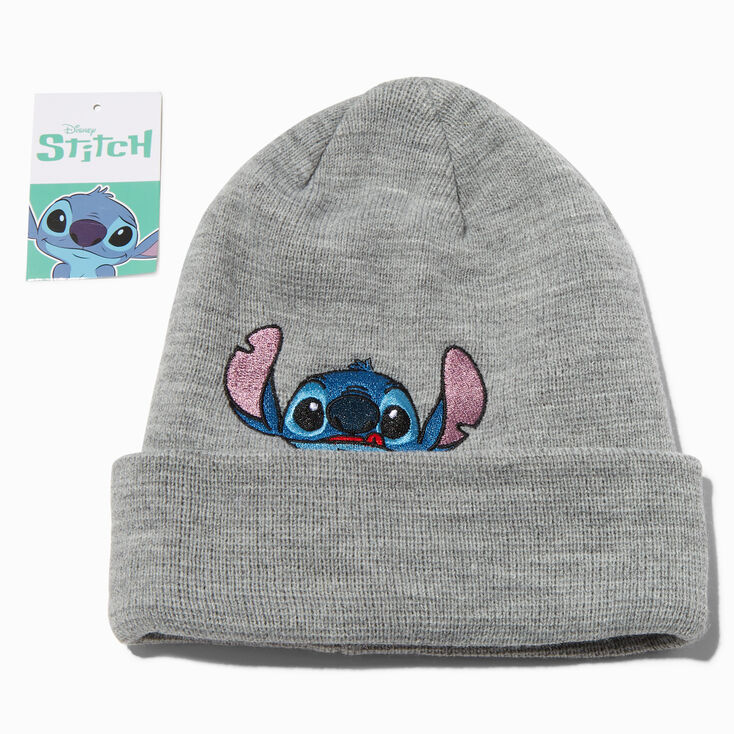 &copy;Disney Stitch Gray Peek-A-Boo Beanie,