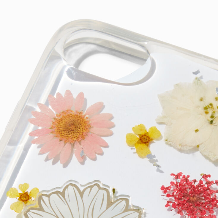 Daisy Ring Holder Pressed Flowers Phone Case