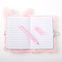 Pink Bunny Plush Lock Diary,