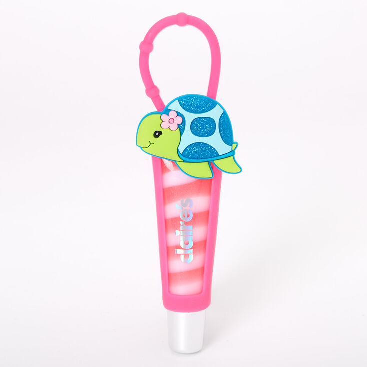 Tube de gloss Tessa la tortue &agrave; paillettes - Fraise,
