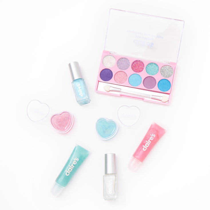 Palette compacte de maquillage t&ecirc;te de licorne - Rose,