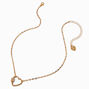 T H E M E x Claire&#39;s Gold-tone Heart Carabiner Necklace,