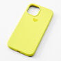 Neon Yellow Heart Phone Case - Fits iPhone&reg; 12 Pro Max,