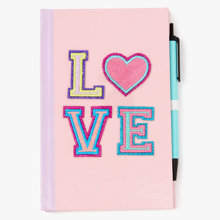 Love Patch Journal - Pink | Claire's US