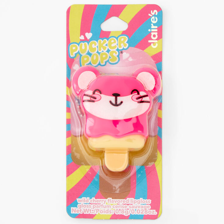 Pucker Pops Mouse Lip Gloss - Wild Cherry,