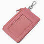 Pink Mauve Nylon Credit Card Case,