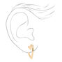 Gold 20MM Heart Hoop Earrings,