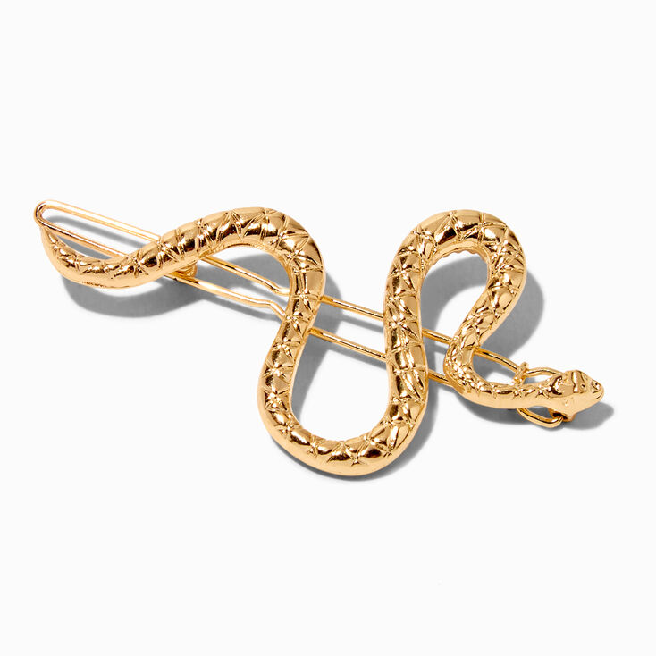 Gold Snake Hair Barrette,