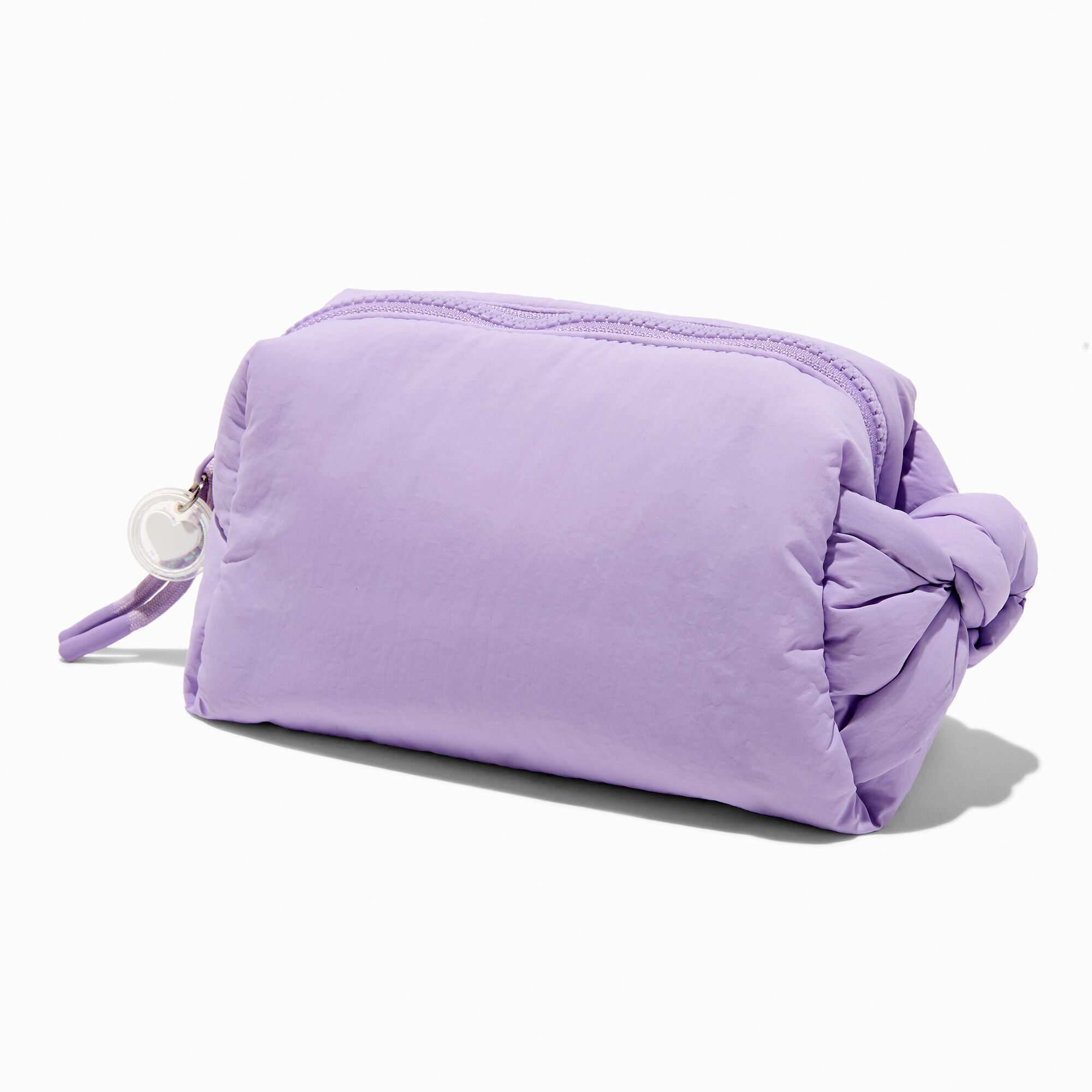 Soft Knotted Purple Makeup Bag,
