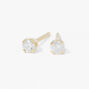 14kt Yellow Gold 0.1 ct tw Diamond Studs Baby Ear Piercing Kit with Ear Care Solution,