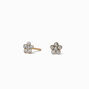 C LUXE by Claire&#39;s 18kt Gold Plated Crystal Daisy Stud Earrings,
