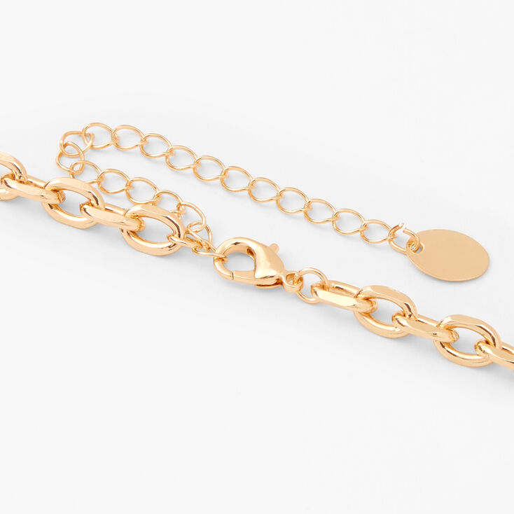 Gold Cuban Chain Necklace,