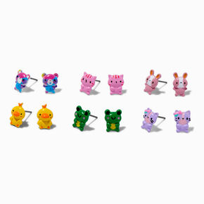 Clous d&#39;oreilles petits animaux - Lot de 6,