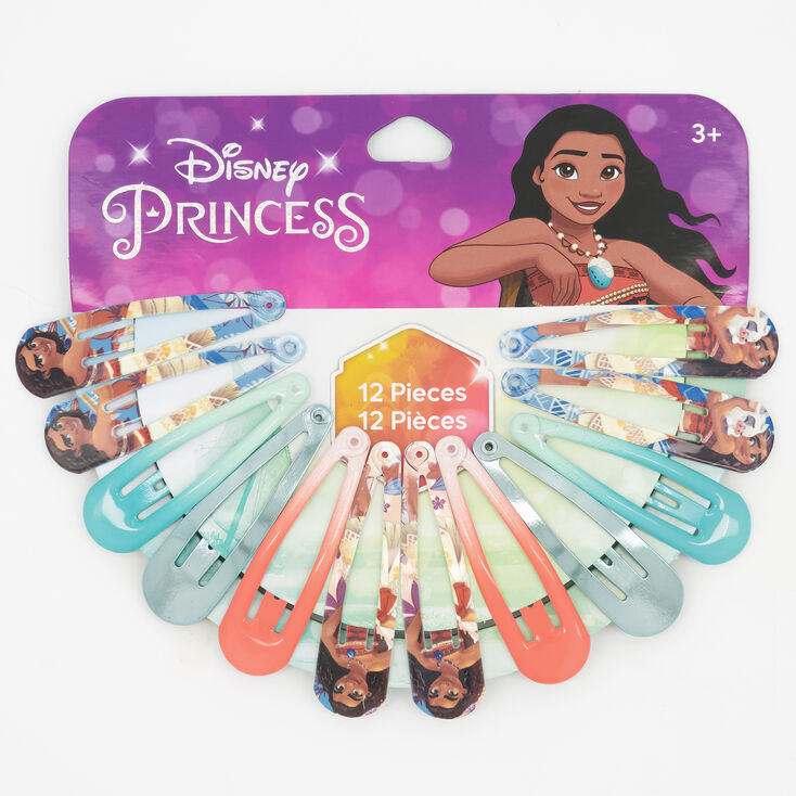 Disney Princess Moana Snap Hair Clips - 12 Pack,