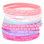 Pastel Rubber Friendship Bracelets - 12 Pack,