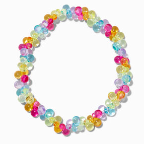 Collier &eacute;lastique ballon arc-en-ciel Claire&#39;s Club,